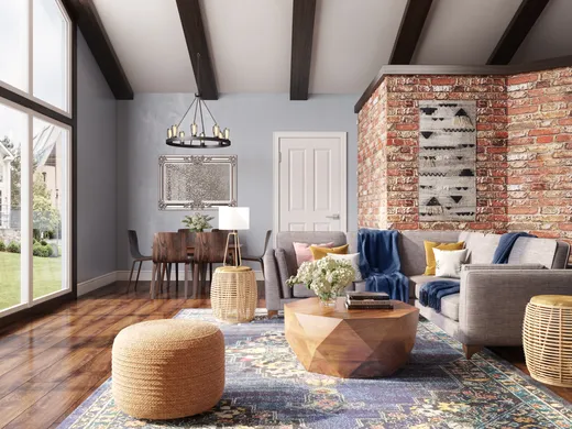 Living Room · Farmhouse designed by Justin