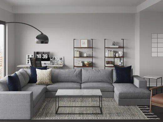 Living Room · Midcentury Modern designed by Savannah