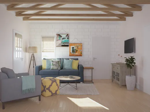 Living Room · Eclectic designed by Kyla