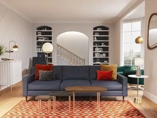 Living Room · Midcentury Modern designed by Giulia
