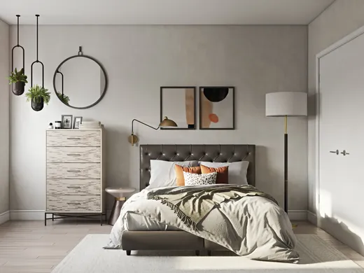 Bedroom · Midcentury Modern designed by Maria