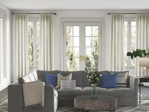 Living Room · Coastal designed by Kortney