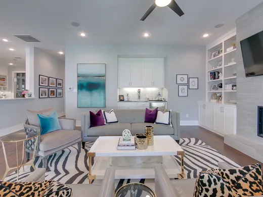 Living Room · Contemporary designed by Casey