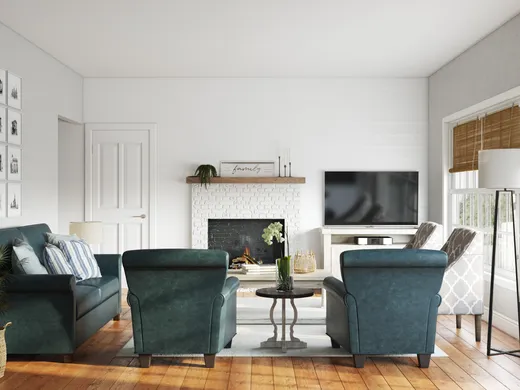 Living Room · Coastal designed by Monica