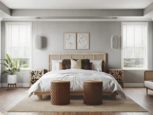 Bedroom · Eclectic designed by Katie