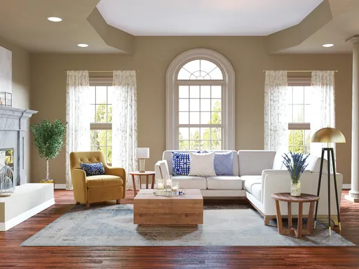 Living Room · Contemporary designed by Catrina
