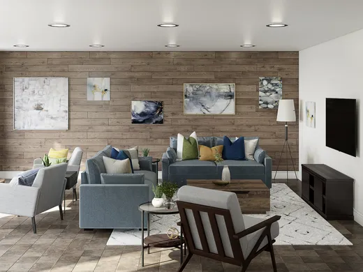 Living Room · Rustic designed by Crystal