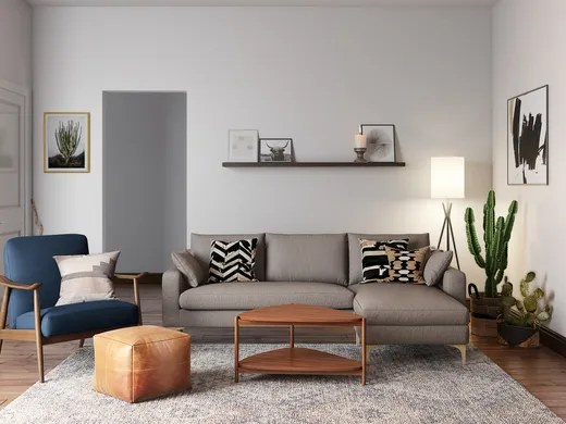 Living Room · Farmhouse designed by Julie