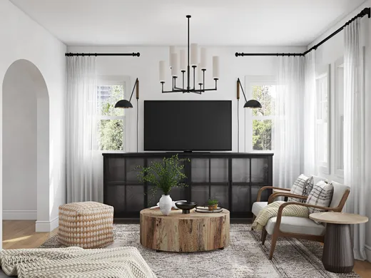 Living Room · Contemporary designed by Melisa