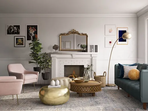 Living Room · Eclectic designed by Ghianella