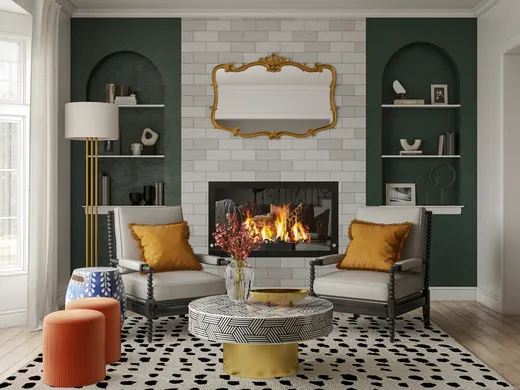 Living Room · Eclectic designed by Ghianella