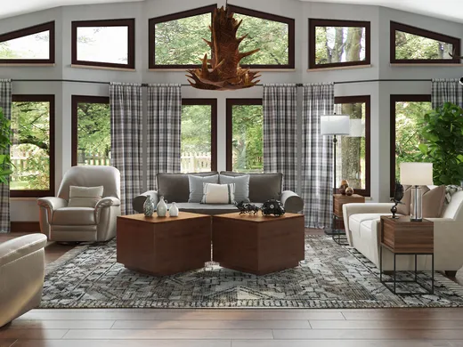 Living Room · Farmhouse designed by Catrina