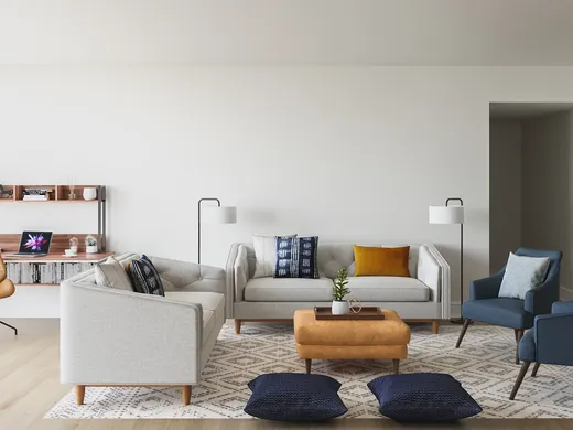 Living Room · Contemporary designed by Lauren