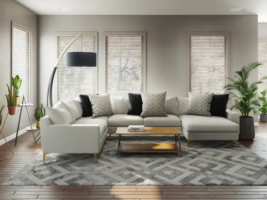 Living Room · Contemporary designed by Sara