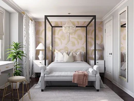 Bedroom · Glam designed by Marisol
