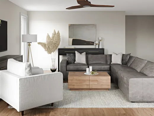 Living Room · Contemporary designed by Kyla