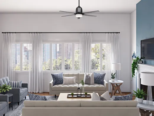 Living Room · Farmhouse designed by Susan