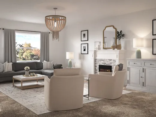 Living Room · Glam designed by Lilly