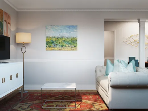 Living Room · Eclectic designed by Megan