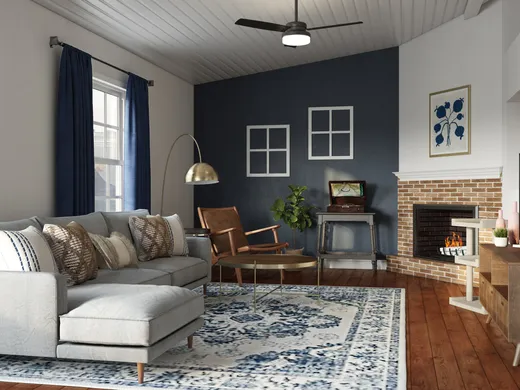 Living Room · Farmhouse designed by Chanel