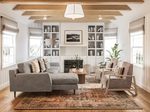 Living Room · Eclectic designed by Brianna