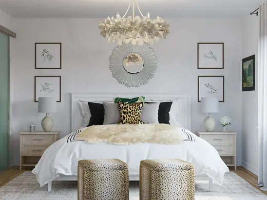 Bedroom · Glam designed by Melisa