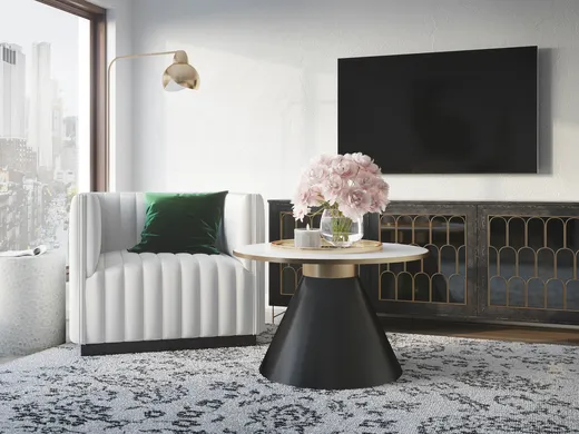 Living Room · Contemporary designed by Stacy