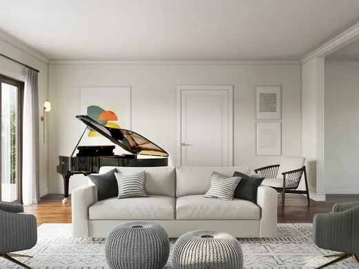 Living Room · Contemporary designed by Kaitlin