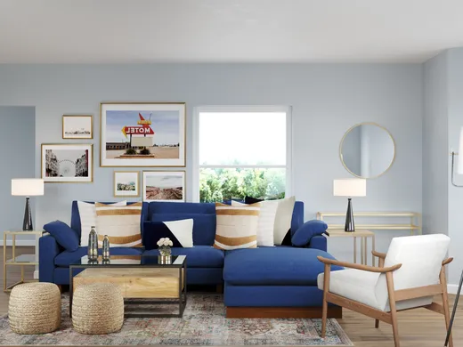 Living Room · Transitional designed by Ghianella