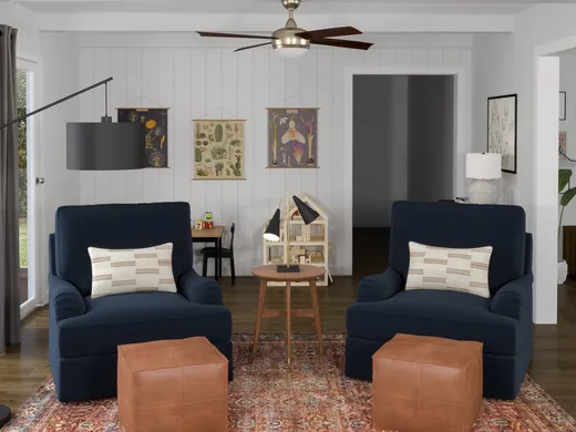 Living Room · Eclectic designed by Michelle