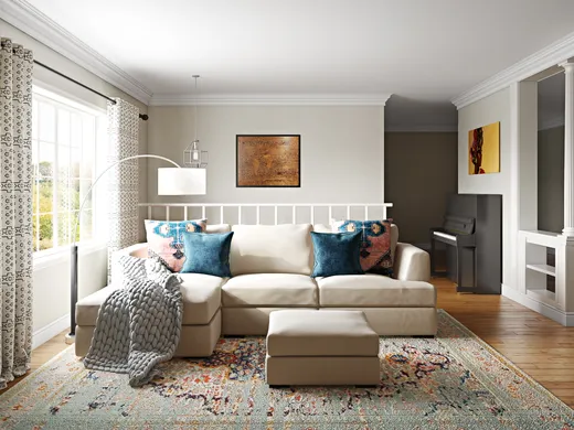 Living Room · Eclectic designed by Adrian