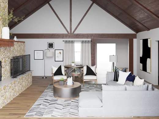 Living Room · Contemporary designed by Crystal