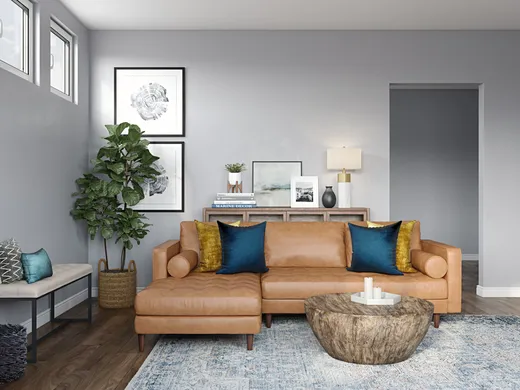 Living Room · Contemporary designed by Karie