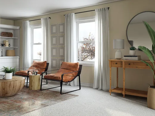 Living Room · Farmhouse designed by Brindee