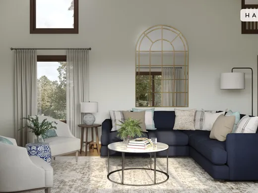 Living Room · Contemporary designed by Lyndsi