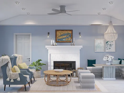 Living Room · Coastal designed by Kelsey