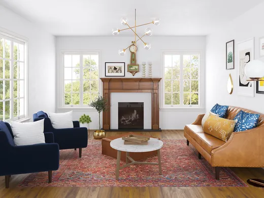Living Room · Eclectic designed by Kristell