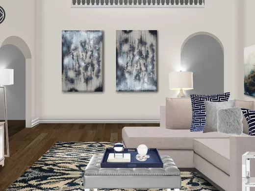 Living Room · Contemporary designed by Kristin