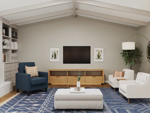 Living Room · Eclectic designed by Chelsea