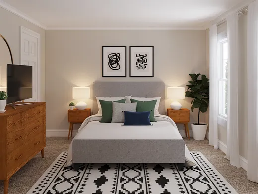 Bedroom · Transitional designed by Amy