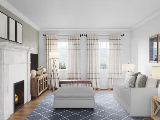 Living Room · Eclectic designed by Brianna
