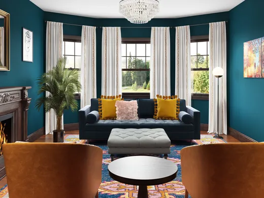 Living Room · Eclectic designed by Adrian