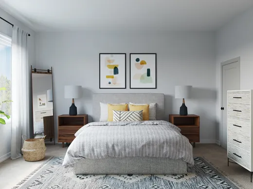 Bedroom · Midcentury Modern designed by Waleska