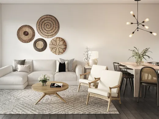 Living Room · Eclectic designed by Kelcy