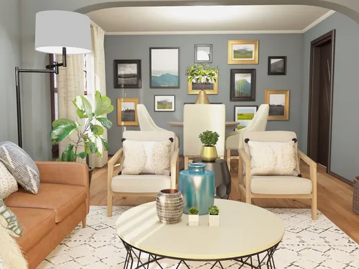 Living Room · Eclectic designed by Lyndsi
