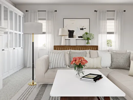 Living Room · Contemporary designed by Pooja