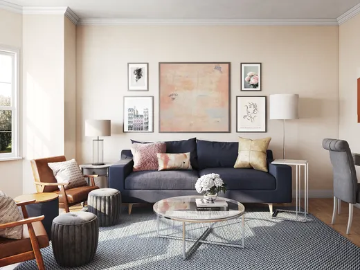 Living Room · Contemporary designed by Lisa