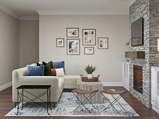 Living Room · Farmhouse designed by Kaity