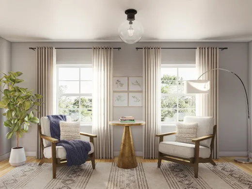 Living Room · Farmhouse designed by Cassie