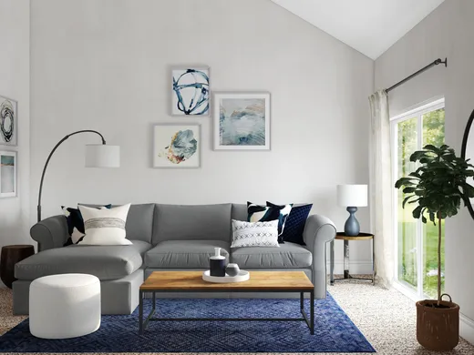 Living Room · Contemporary designed by Kristine
